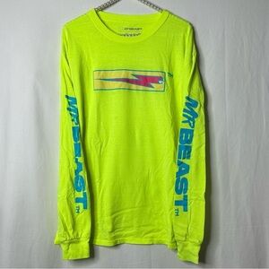 Mr Beast Neon Long Sleeve Shirt Large